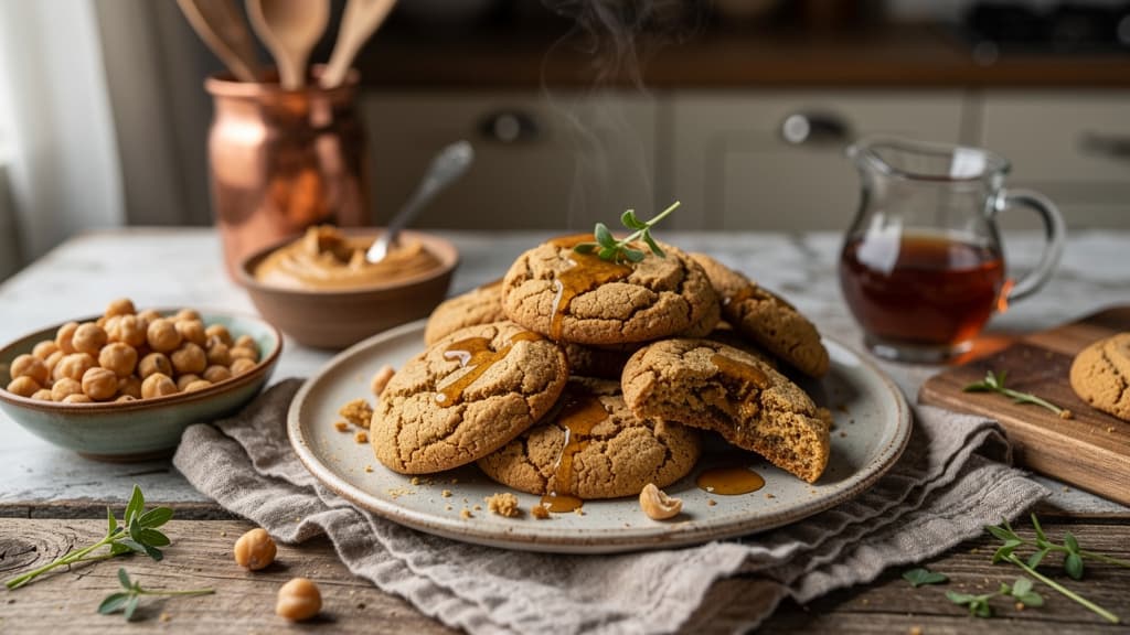 Chickpea Peanut Butter Cookies (3-Ingredient Wonder)