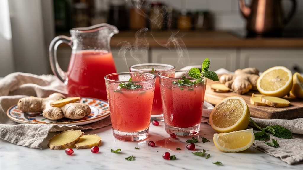Ginger Pomegranate Wellness Shot – Pink Immunity Booster