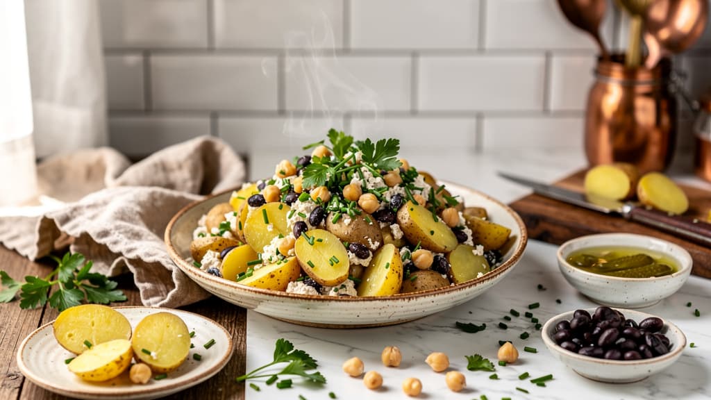 High-Protein German Potato Salad with Silken Tofu Dressing